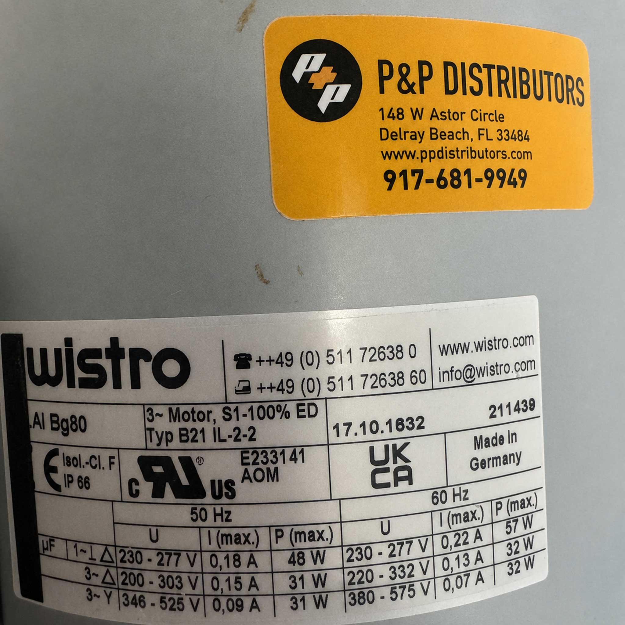 Wistro Fan 17.10.1632 / FLAI BG80 Type B21 IL-2-2