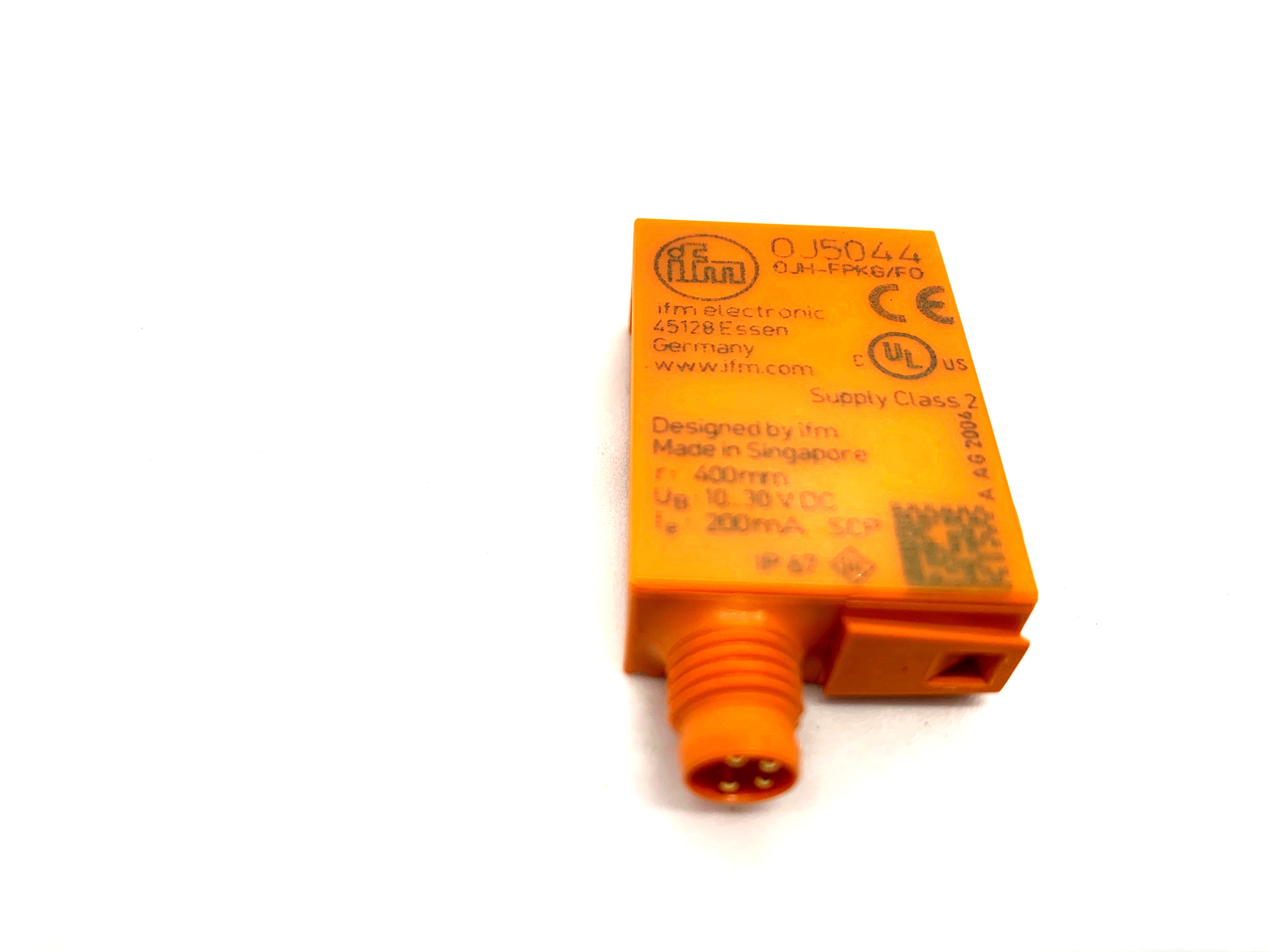 IFM Effector sensor part number OJ5044, OJH-FPKG/FO/AS - ppdistributors