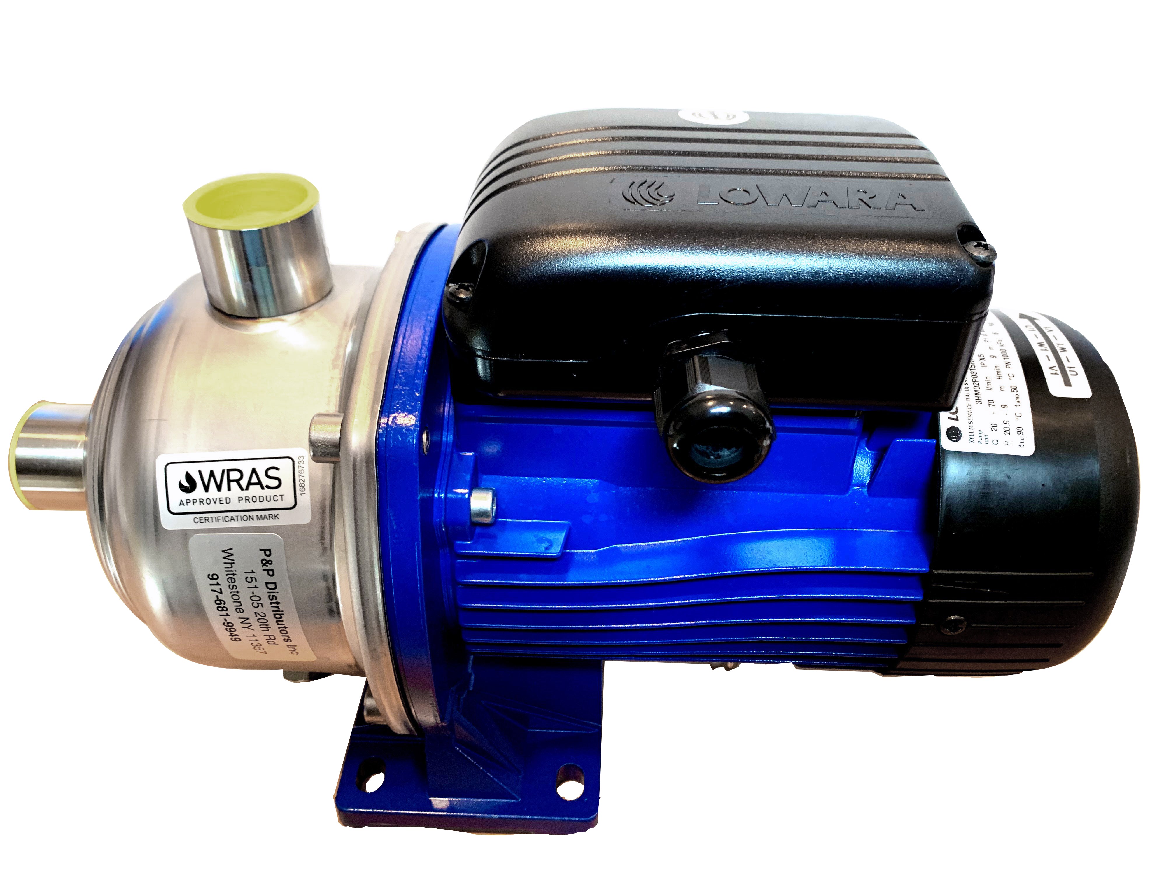 Lowara Pump Part number 3HMO2P03T5RVBE - ppdistributors