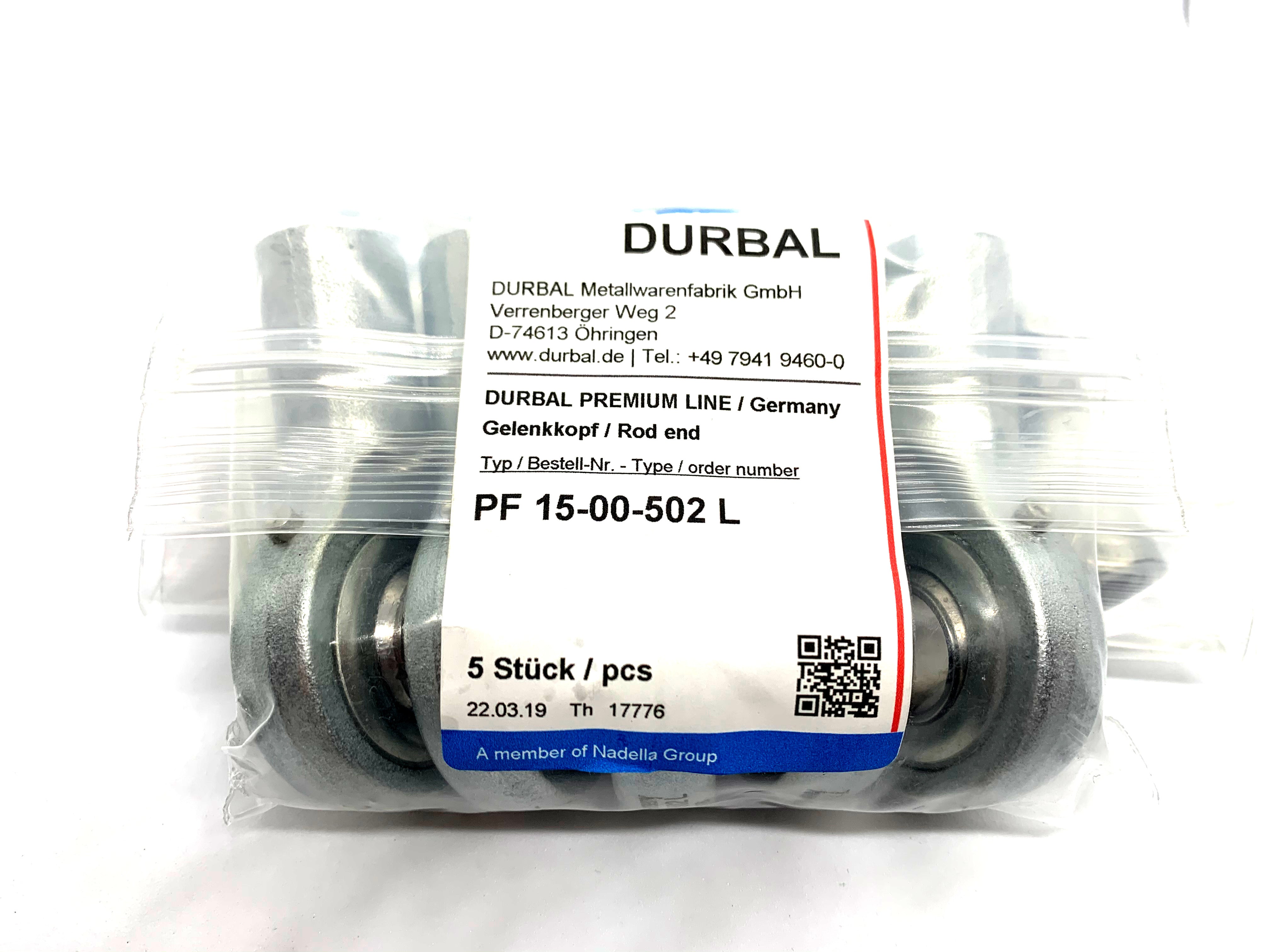 Durbal Rod Ends PF 15-00-502 L - ppdistributors
