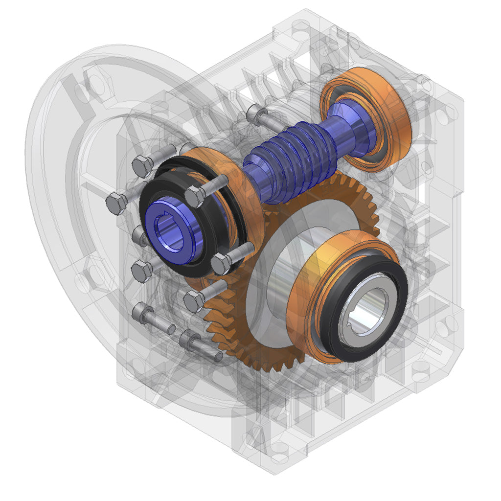 SITI MU Series worm gearbox - transparent