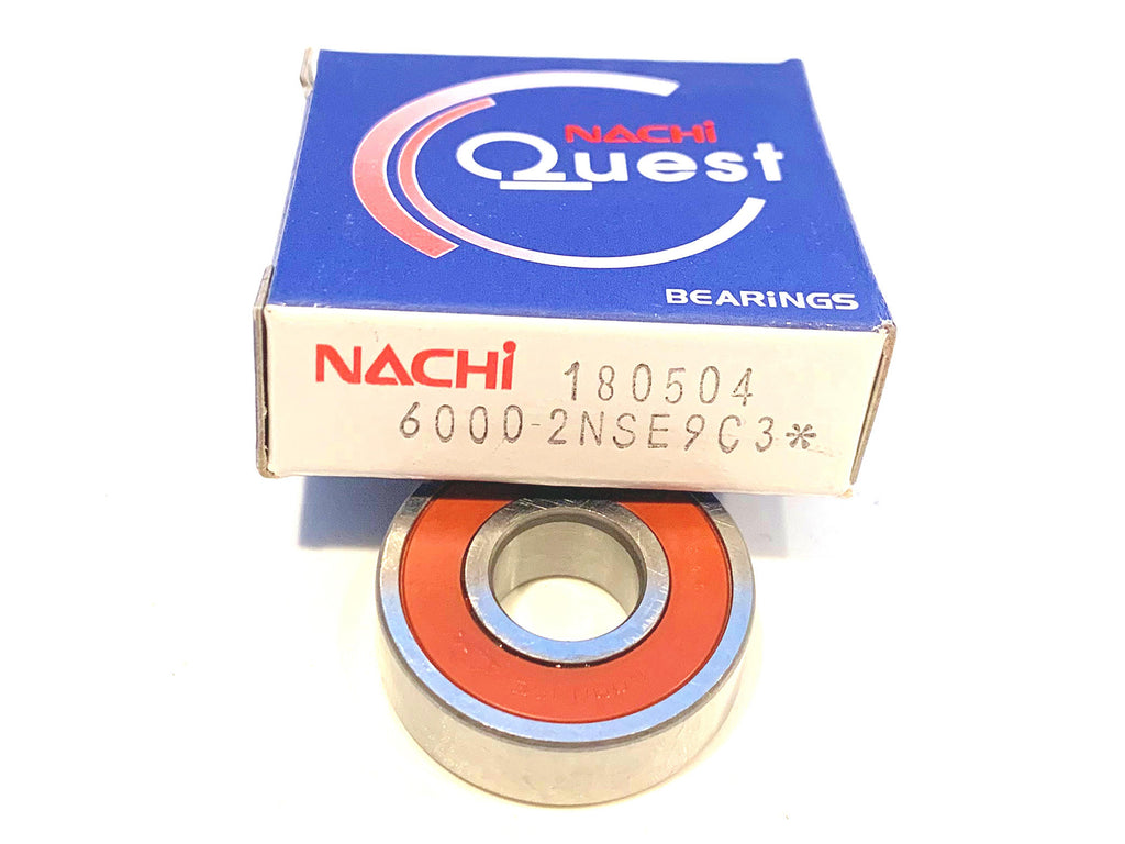NACHI 6000-2NSE9 Rubber Sealed Ball Bearing - Size 10mm X 26mm X 8mm, Japan Made