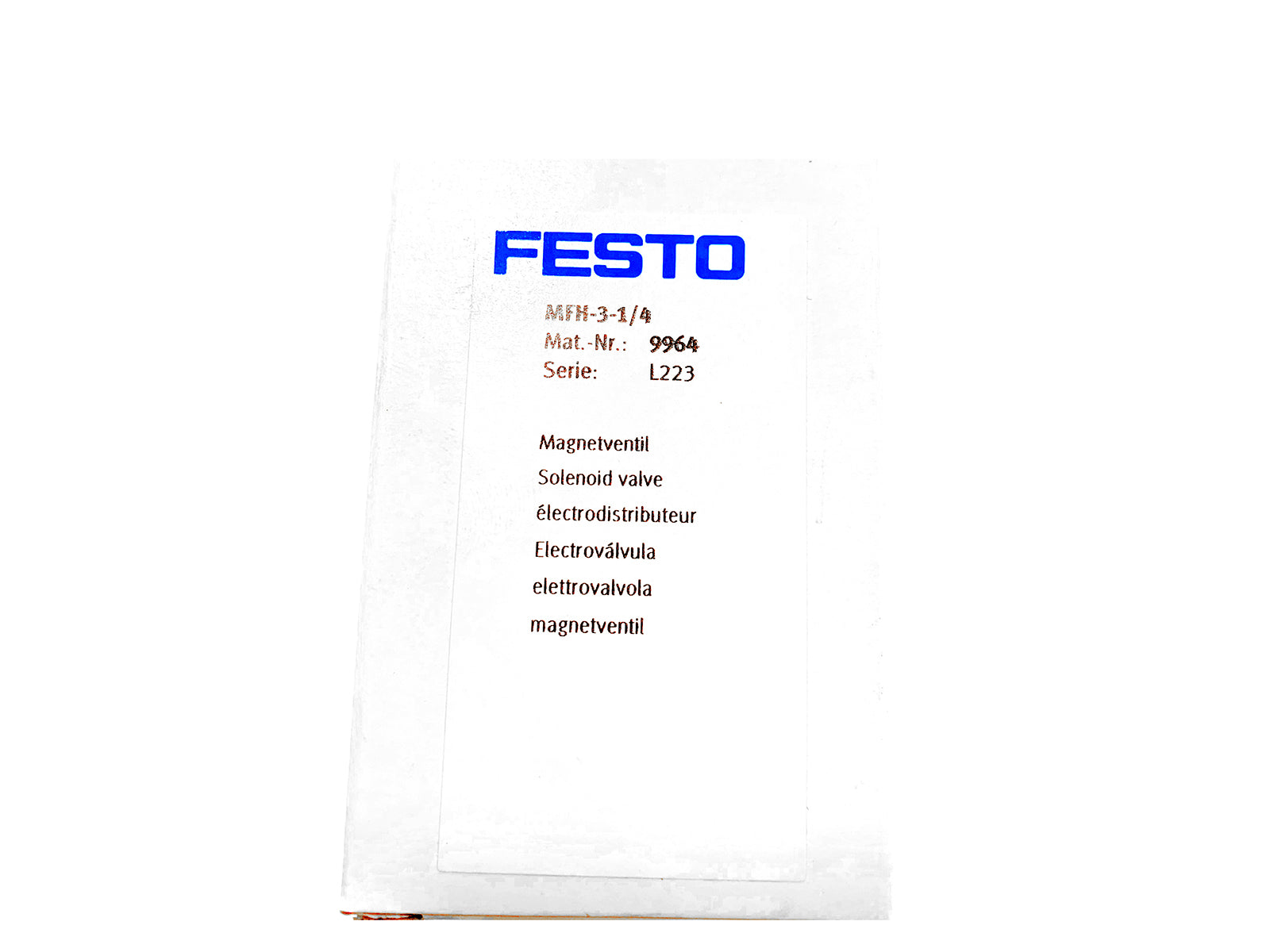 Festo Valve MFH-3-1/4 - ppdistributors