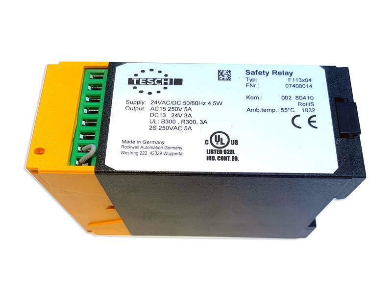 Tesch Safety Relay Type F113X04 - ppdistributors